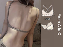 Load image into Gallery viewer, Convertible Scale-Out Seamless Big U-shape Low Back Push Up Bra