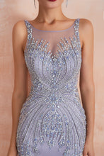 Load image into Gallery viewer, Wisteria Purple Bedazzled Mermaid Mother of The Bride Dresses - promboutiqueonline