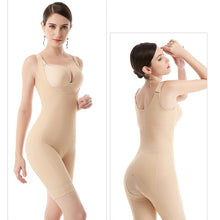 Load image into Gallery viewer, Open-Bust Bodysuit Shapewear Mid-Thigh - promboutiqueonline
