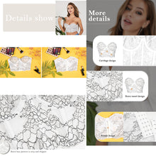 Load image into Gallery viewer, Retro Strapless Supportive Lace Underwire Bustier Corset Shapewear - promboutiqueonline