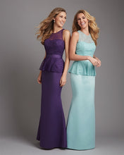 Load image into Gallery viewer, Elegant Lace and Satin Pelpum Mother of the Bride Dresses Keyhole Back - promboutiqueonline