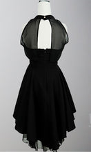Load image into Gallery viewer, High Illusion Short Skater Black Graduation Dresses Homecoming Dress - promboutiqueonline