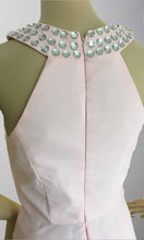 Load image into Gallery viewer, Long Pink Prom Dresses with Crystal Round Neckline P437 - promboutiqueonline