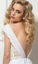 Load image into Gallery viewer, Flowy Chiffon and Lace Short Elopement Wedding Dresses - promboutiqueonline
