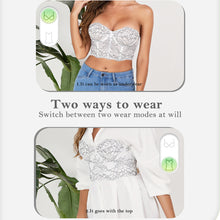 Load image into Gallery viewer, Retro Strapless Supportive Lace Underwire Bustier Corset Shapewear - promboutiqueonline