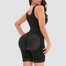 Load image into Gallery viewer, Plus Size Hooked Full-body Bodysuit Shapwear with Lace Trim - promboutiqueonline