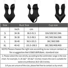 Load image into Gallery viewer, Low Plunging Bodysuit Shapewear with Big U Open Back Womens Bust Lifter Body Shaper - promboutiqueonline