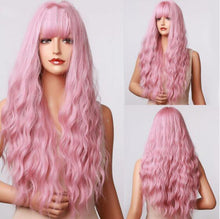 Load image into Gallery viewer, Purple Long Body Wave Synthetic Wigs for Women Cosplay Lolita Wigs High Temperature Fiber Hair - promboutiqueonline