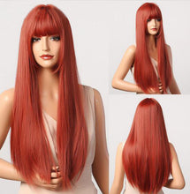 Load image into Gallery viewer, Purple Long Body Wave Synthetic Wigs for Women Cosplay Lolita Wigs High Temperature Fiber Hair - promboutiqueonline