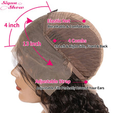 Load image into Gallery viewer, 250 Density Frontal HD Transparent Lace Wigs Body Wave Lace Front Human Hair Wigs Black Natural Body Wave Wig - promboutiqueonline