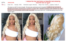 Load image into Gallery viewer, Blonde Lace Front Human Hair Wigs For Women Transparent Lace Frontal Long Straight Human Hair Wig with Baby Hair - promboutiqueonline