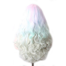 Load image into Gallery viewer, Purple Long Wavy Synthetic Hair Wig Hair Colored Cosplay Wigs For Women - promboutiqueonline