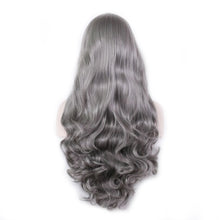 Load image into Gallery viewer, Purple Long Wavy Synthetic Hair Wig Hair Colored Cosplay Wigs For Women - promboutiqueonline