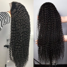 Load image into Gallery viewer, 30 32 Inch Curly Remy Hair Deep Wave Frontal Human Hair Wigs For Black Women 13x4 HD Water Wave Lace Front Wig - promboutiqueonline
