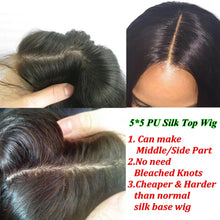 Load image into Gallery viewer, Brazilian 250 Density Black Kinky Curly Human Hair Wigs with Baby Hair 5x5 Silk Base Lace Closure Wigs For Women - promboutiqueonline