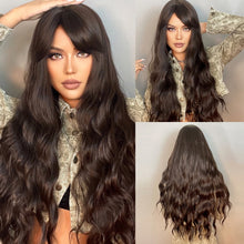 Load image into Gallery viewer, Purple Long Body Wave Synthetic Wigs for Women Cosplay Lolita Wigs High Temperature Fiber Hair - promboutiqueonline