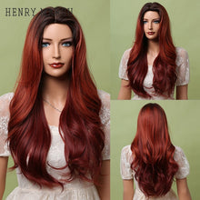 Load image into Gallery viewer, Purple Long Body Wave Synthetic Wigs for Women Cosplay Lolita Wigs High Temperature Fiber Hair - promboutiqueonline