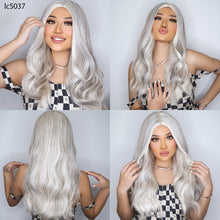 Load image into Gallery viewer, Purple Long Body Wave Synthetic Wigs for Women Cosplay Lolita Wigs High Temperature Fiber Hair - promboutiqueonline