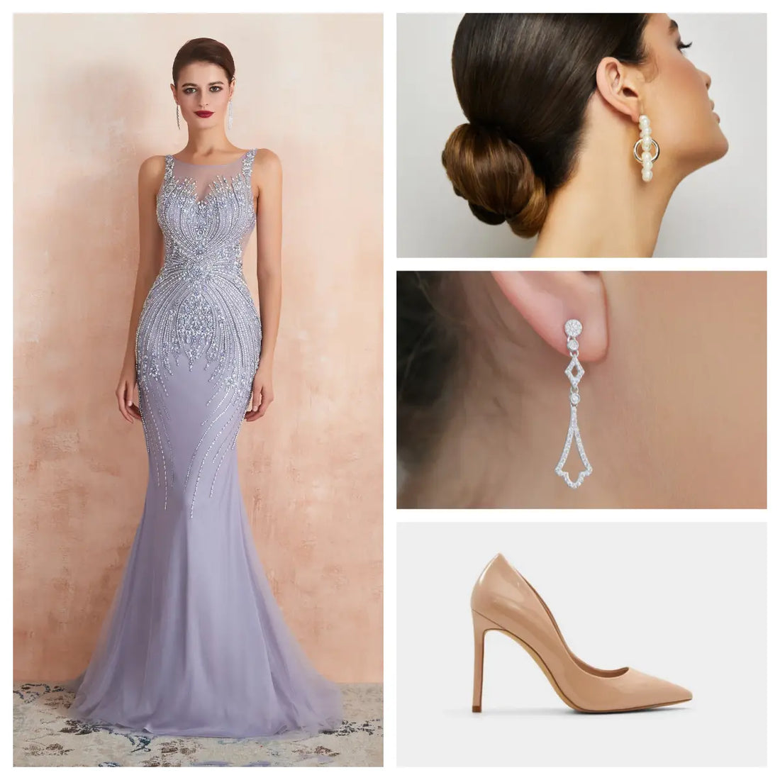 From Black Tie to Garden Gala: The Versatile Charm of Wisteria Purple Mermaid Gown for Your Daughter’s Big Day
