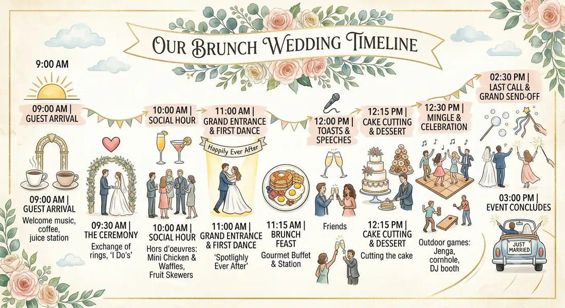How to Plan a Brunch Wedding (Chic, Affordable & Stress-Free Guide)