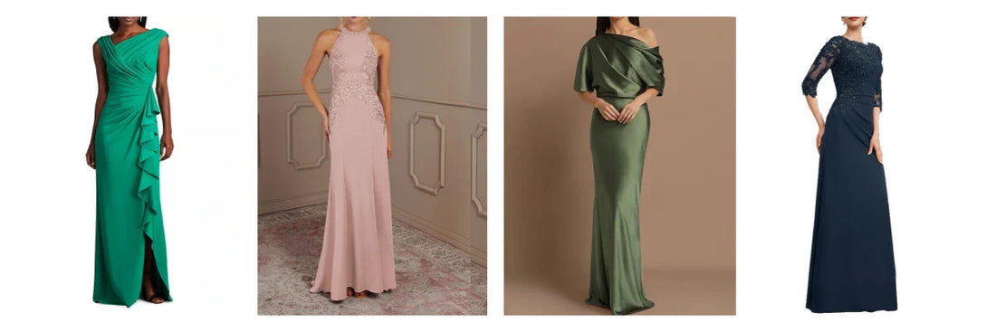 floor-length mob dresses for garden wedding