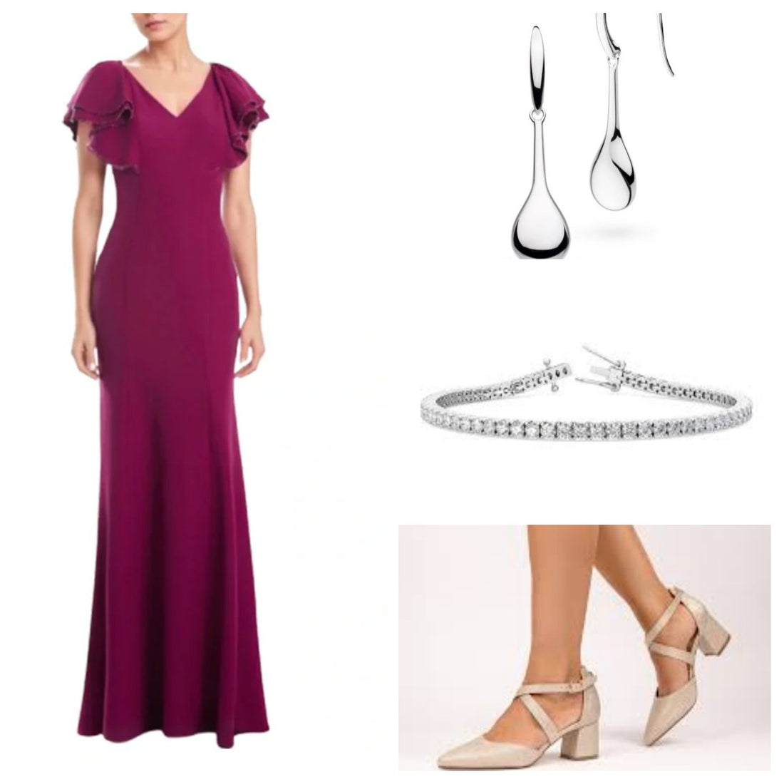 The Modern Mother of the Bride: Why This Magenta Flutter-Sleeve Gown is the Perfect 2026 Choice