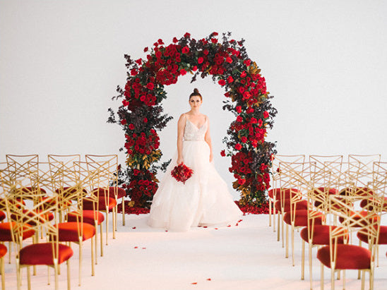 Regal Romance: How to Plan a Stunning Red and Gold Wedding Theme
