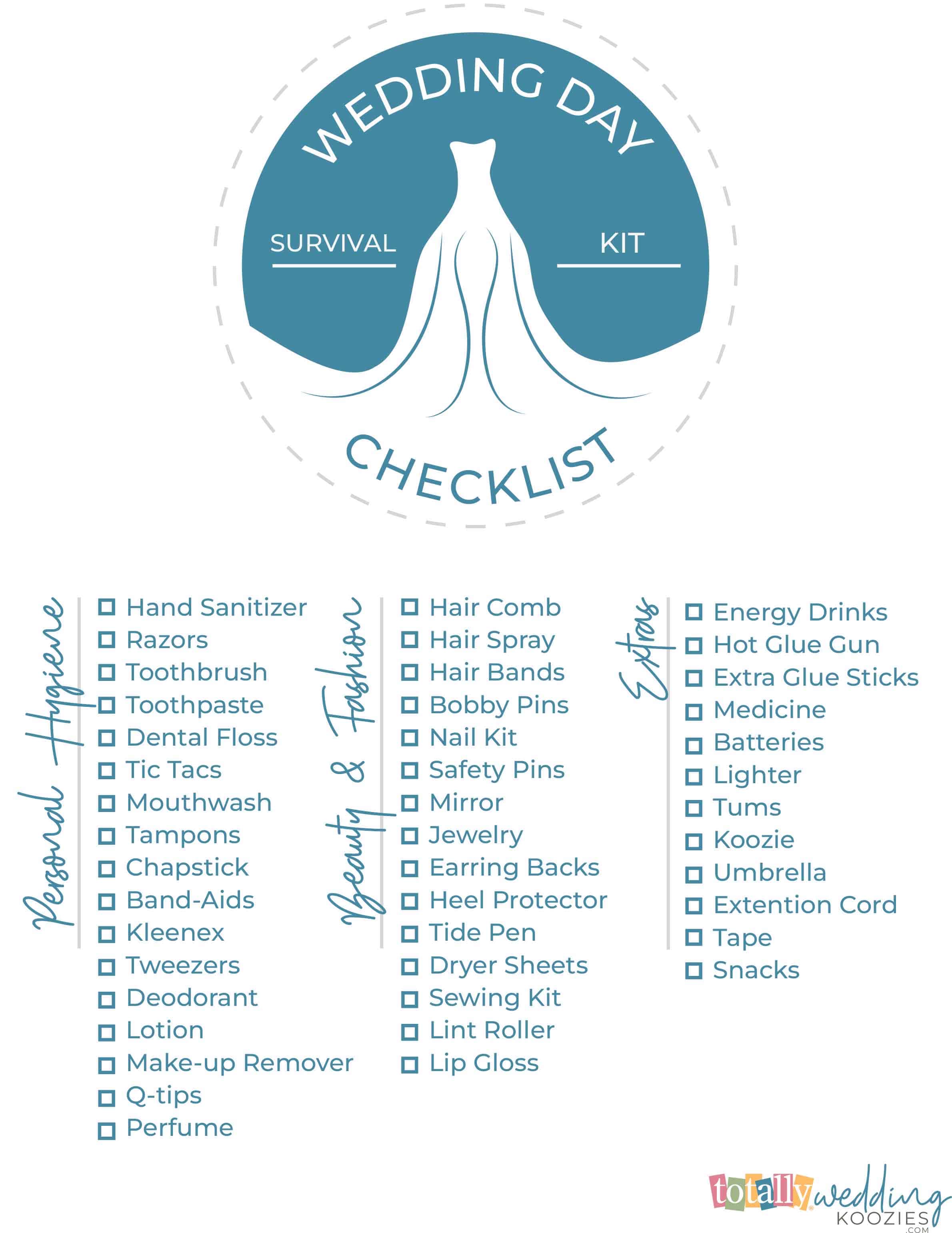 Your Complete Wedding Day Checklist