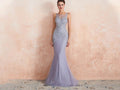 Wisteria Purple Mermaid Mother of the Bride Dress – Stunning Bedazzled MOB Gown