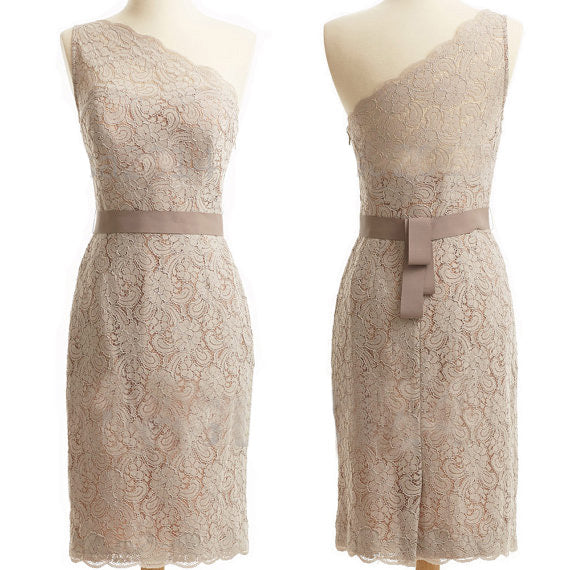Soft Peach One Shoulder Mother of The Bride Dress for Elegant Wedding Occasions