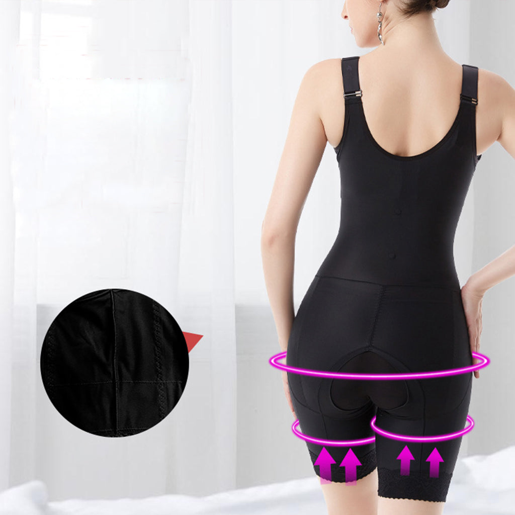 Open-Bust Bodysuit Shapewear Mid-Thigh - promboutiqueonline