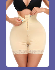 Hip Lift Butt Shaper Stable Tummy Control Shapewear with Multi-row Buttons