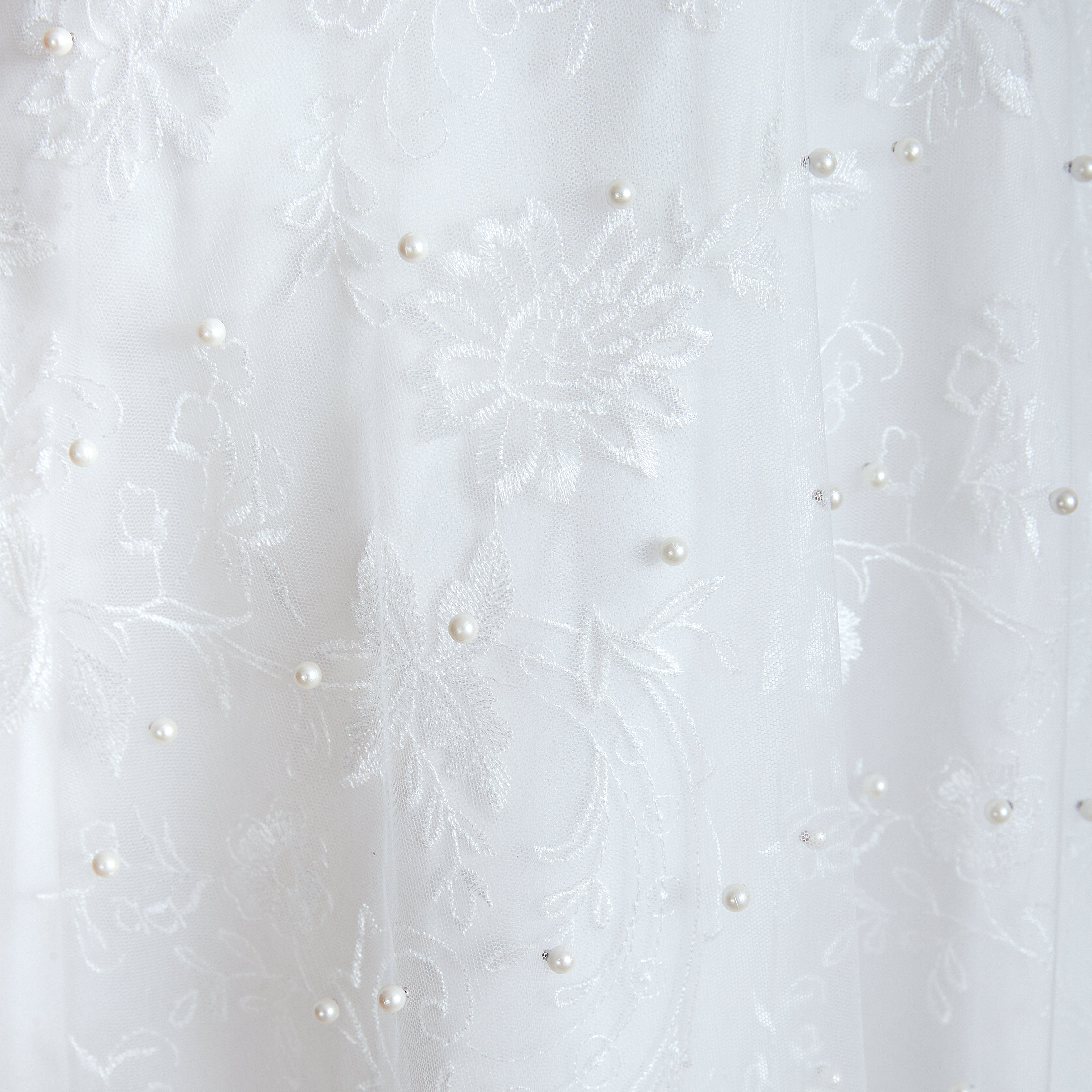 Beaded Fake Plunge V-neck Semi Formal Wedding Dresses with Tank Straps - promboutiqueonline