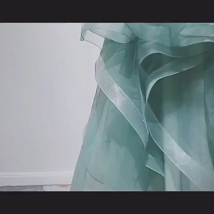 Appliqué Tulle Bustier Gown with Spaghetti Straps for Elegant Evening Wear