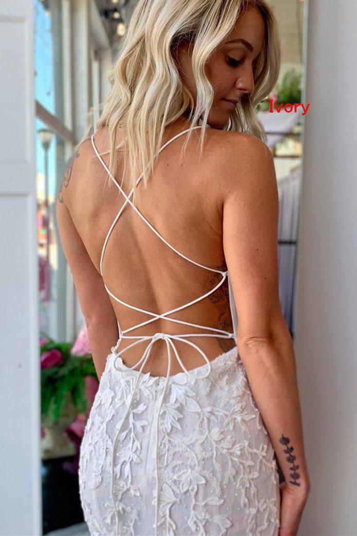 Short Applique Sheath Red Prom Dresses with String Straps Back P581 - promboutiqueonline