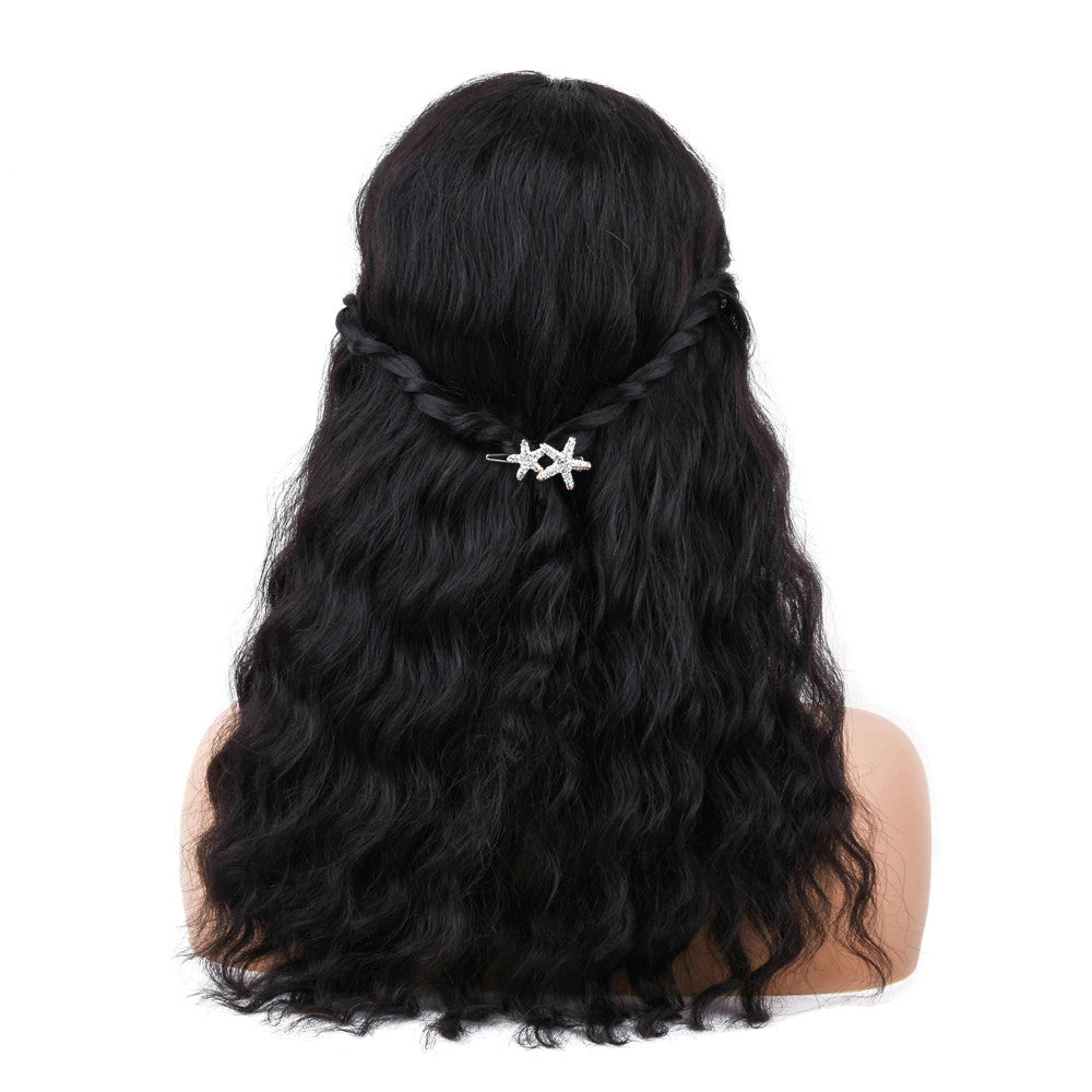 Body Wave Full Bang Human Hair Wigs Natural Loose Deep Wave Wig Body Wave No Lace Bob Wig For Black Women - promboutiqueonline