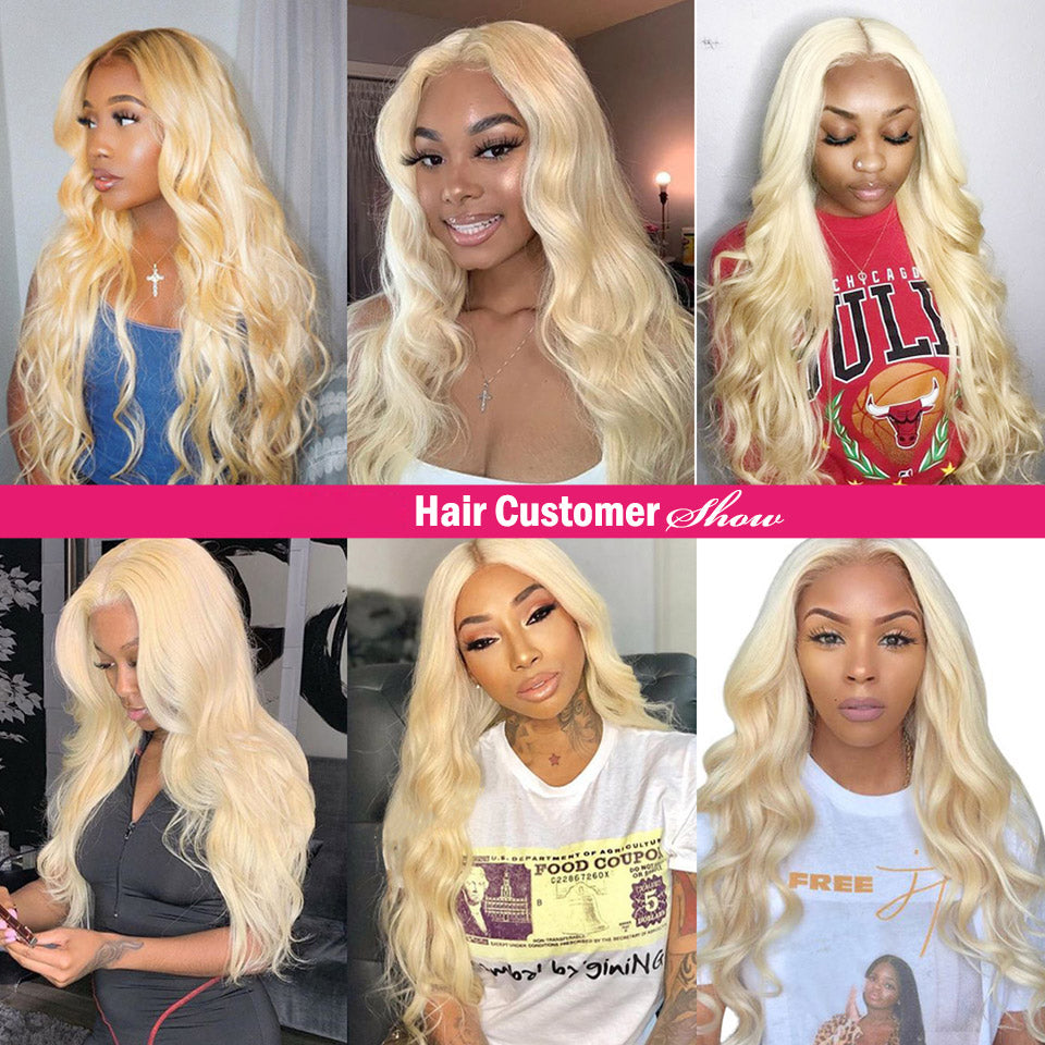 Blonde Body Wave Lace Front Wig Human Hair 30 inch Lace Wig HD Transparent Lace Frontal Wigs For Black Women - promboutiqueonline