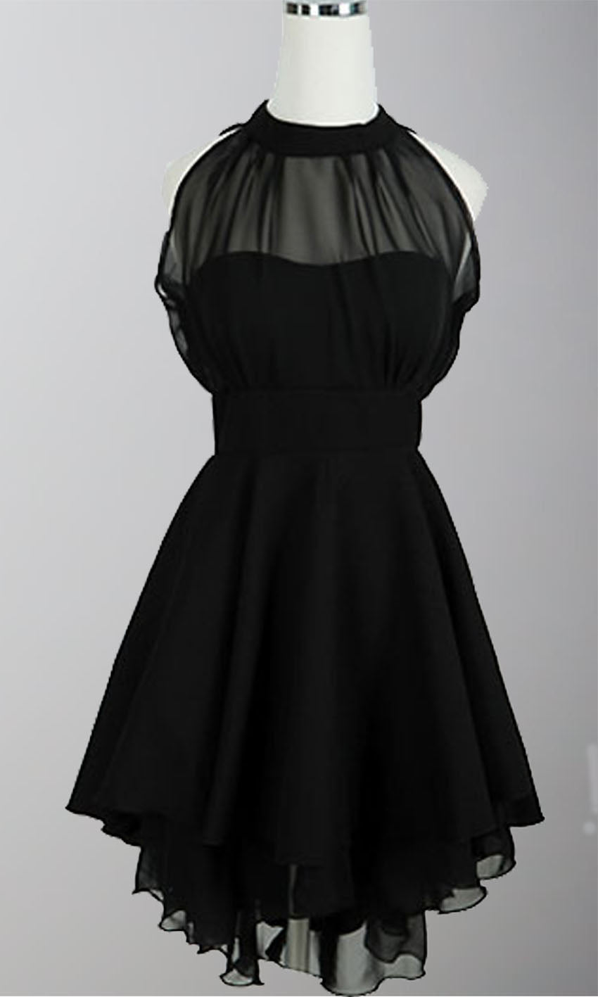 High Illusion Black Skater Dress for Graduation & Homecoming - Promboutiqueonline promboutiqueonline High Illusion Black Skater Dress for Graduation & Homecoming - Promboutiqueonline promboutiqueonline