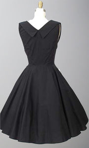 1950s Style Shelf Bust Short Bridesmaid Dresses Retro Little Black Dresses P376
