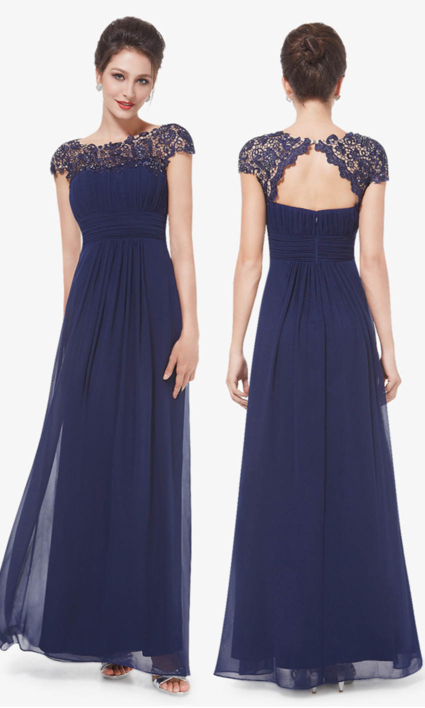 Burgundy  Chiffon Bridesmaid Dresses with Sequin Floral Lace Illusion Neckline P554 - promboutiqueonline