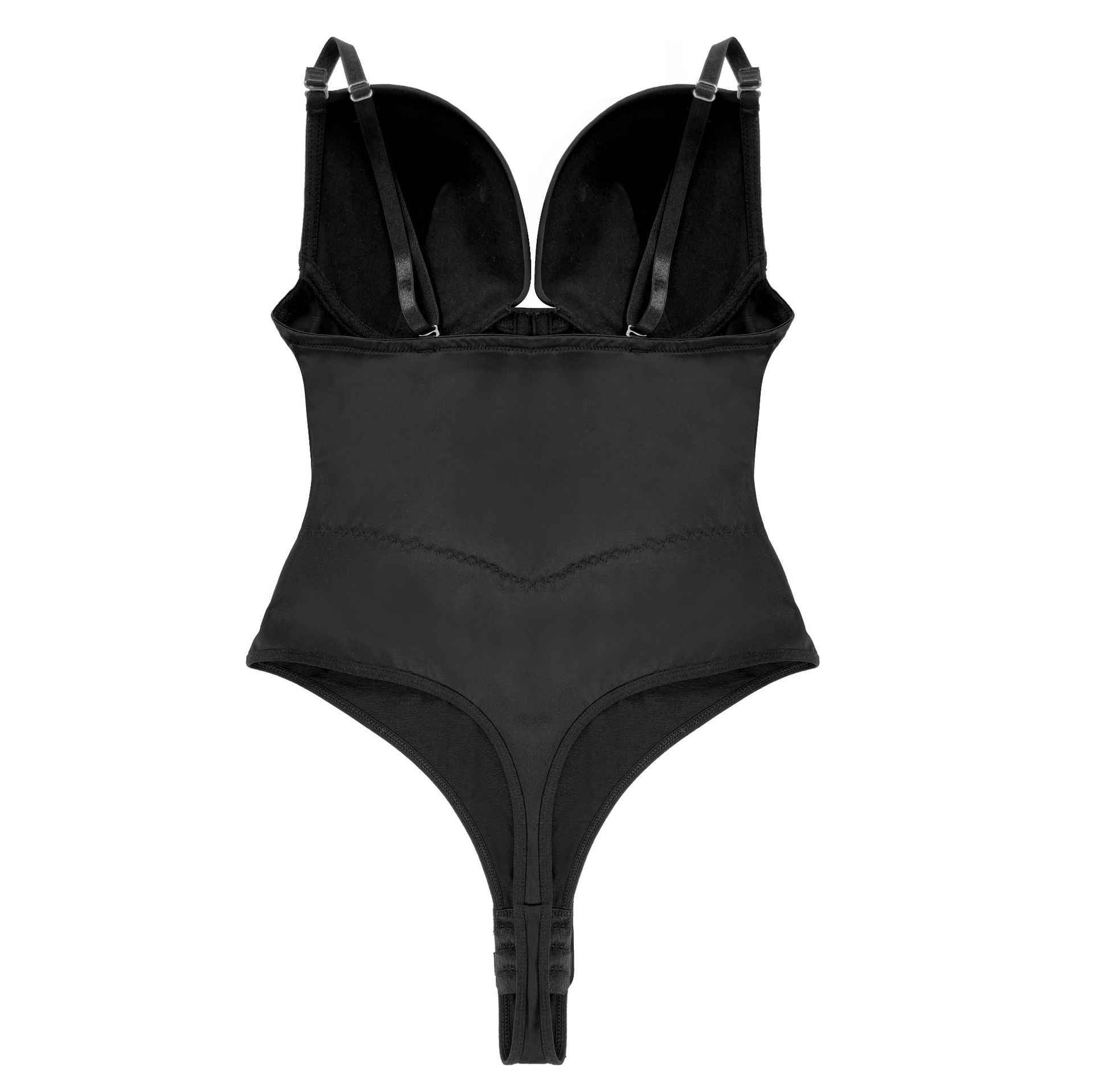 Womens Mesh 5 Glue Bones Bodysuit Shapewear Push Up Tank Corset with Adjustable Buckle - promboutiqueonline