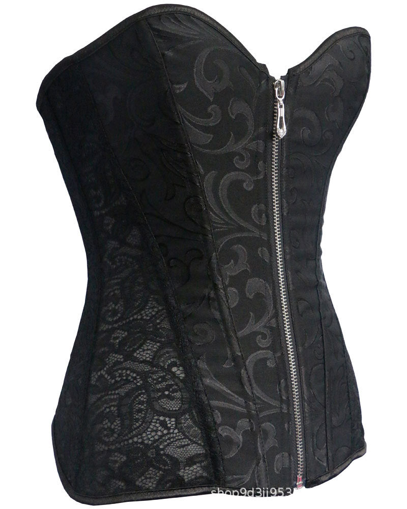 Strapless Lace Bustier Breathable Corset Top Womens Shapewear Bra - promboutiqueonline