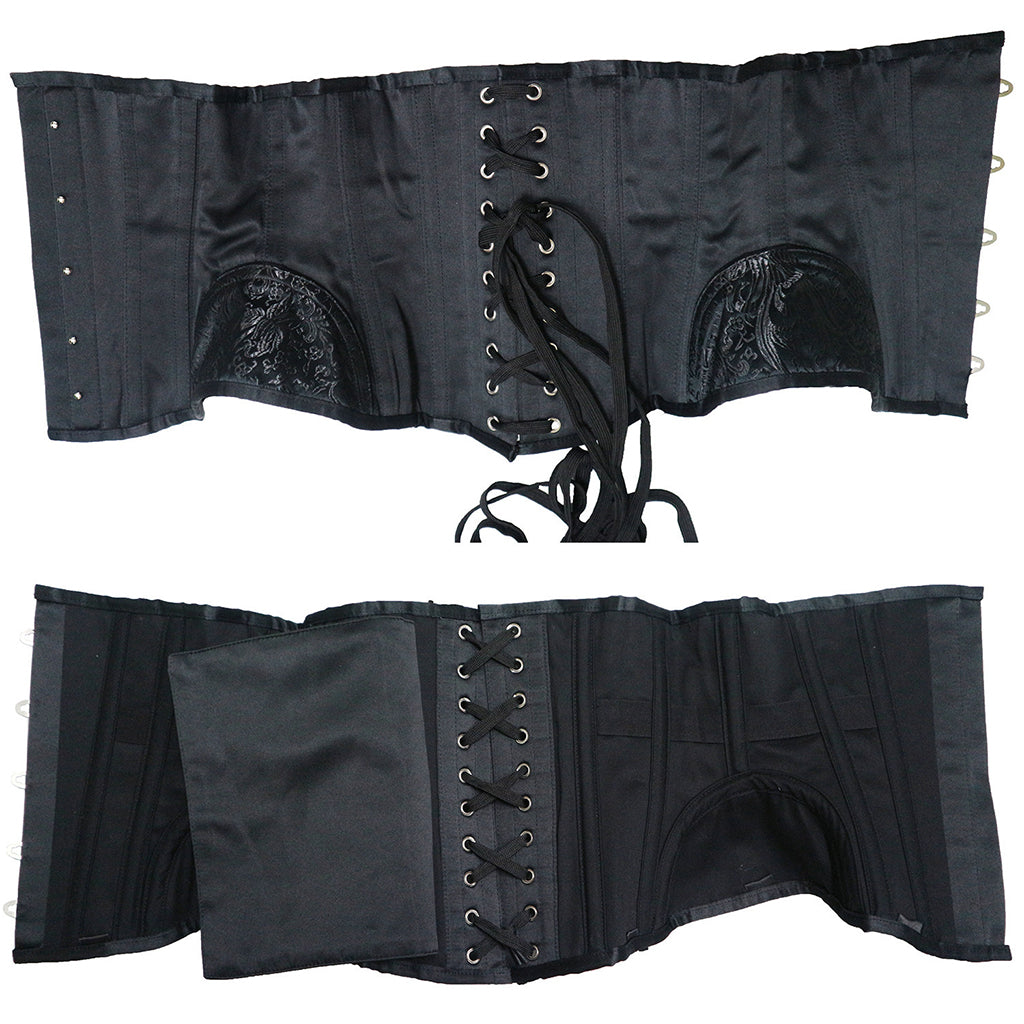 Gothic Waist Trainer Corset Underbust Bustier Waist Cincher Shapewear - promboutiqueonline