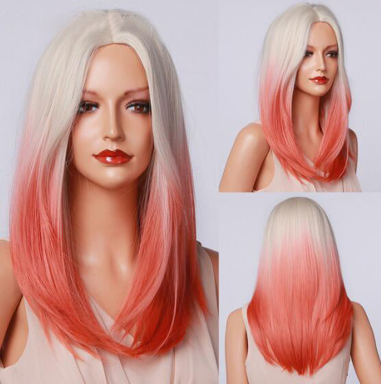 Purple Long Body Wave Synthetic Wigs for Women Cosplay Lolita Wigs High Temperature Fiber Hair - promboutiqueonline