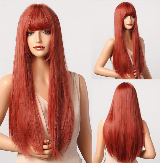 Purple Long Body Wave Synthetic Wigs for Women Cosplay Lolita Wigs High Temperature Fiber Hair - promboutiqueonline