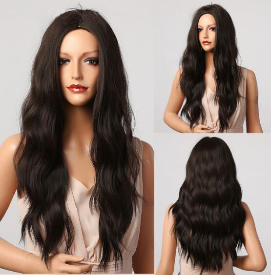 Purple Long Body Wave Synthetic Wigs for Women Cosplay Lolita Wigs High Temperature Fiber Hair - promboutiqueonline