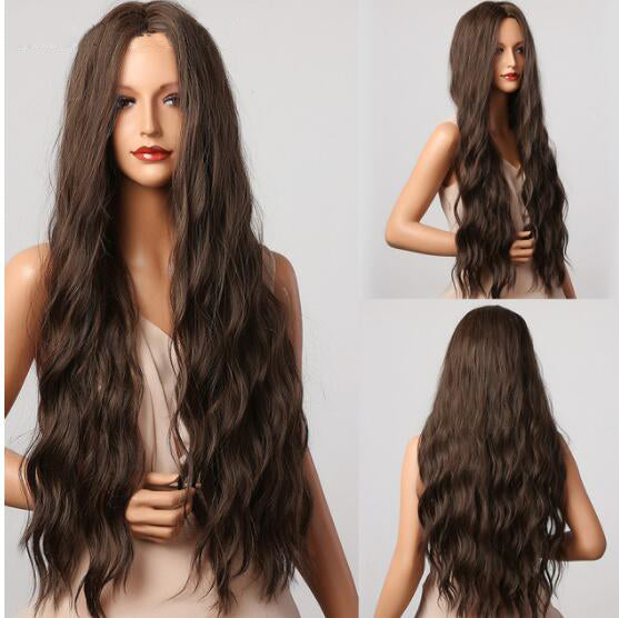 Purple Long Body Wave Synthetic Wigs for Women Cosplay Lolita Wigs High Temperature Fiber Hair - promboutiqueonline