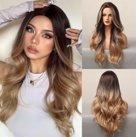 Purple Long Body Wave Synthetic Wigs for Women Cosplay Lolita Wigs High Temperature Fiber Hair - promboutiqueonline