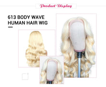 Load image into Gallery viewer, Blonde Body Wave Lace Front Wig Human Hair 30 inch Lace Wig HD Transparent Lace Frontal Wigs For Black Women - promboutiqueonline