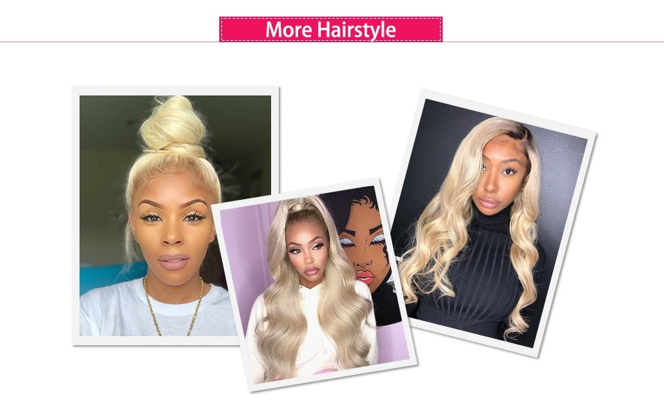 Blonde Body Wave Lace Front Wig Human Hair 30 inch Lace Wig HD Transparent Lace Frontal Wigs For Black Women - promboutiqueonline